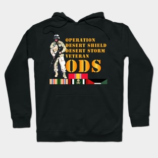 Soldier - Operation Desert Shield / Storm w SVC Ribbons Hoodie